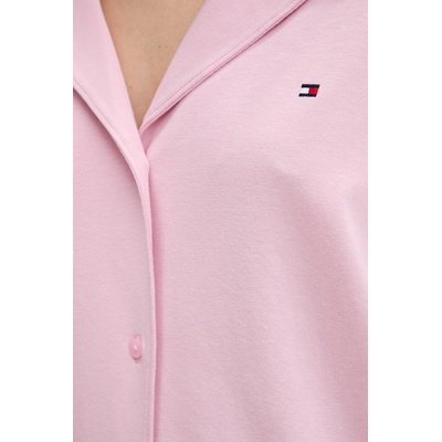 Tommy Hilfiger пижама тип риза дамска с памук (UW0UW06293)