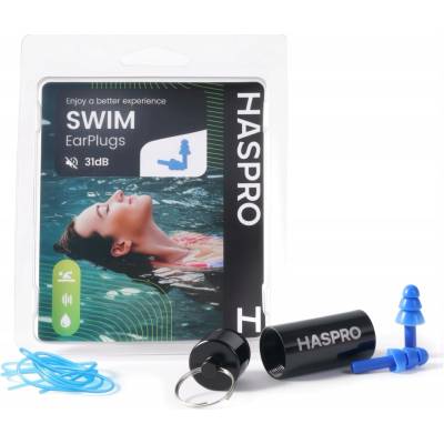 Haspro Swim Špunty do uší Universal modré