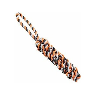 Hip Hop Bavlněný pešek 40 cm šedá, tm.šedá, oranžová 215 g