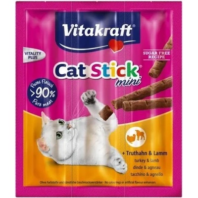 Vitakraft Cat Stick Саламени пръчици за котка с пуйка и агне 3бр