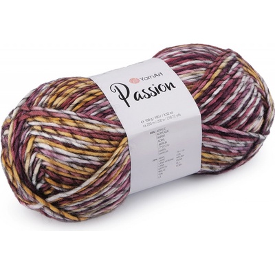 Pletací příze Passion 100 g, střední, 10 (1247) lila