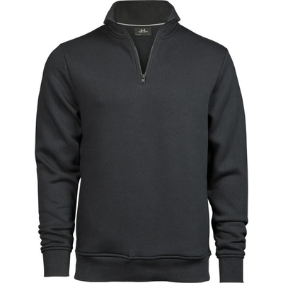 TeeJays mikina TJ 5438 s 1/4 zipem COT-18543867001 Šedá tmavá