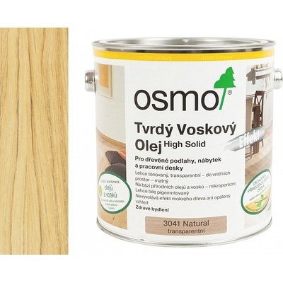 Osmo 3041 Tvrdý voskový olej Efekt 2,5 l Natural