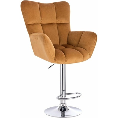 LuxuryForm Design Aurora Velur na striebornom tanieri medové