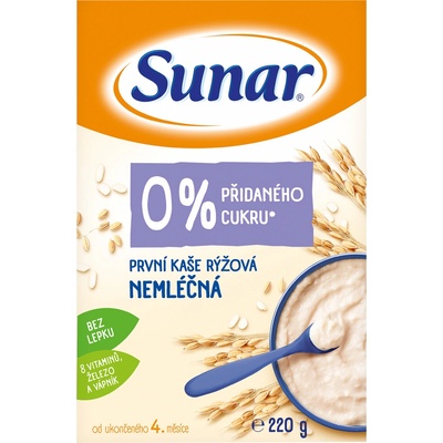 Sunar Nemléčná kaše První rýžová 220 g – Zboží Dáma