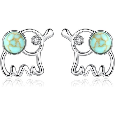 Silenti Jewelry Сребърни обеци "Слонче