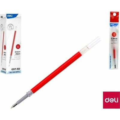 Deli EG97-RD Náplň do gelového pera červená 0,5 mm