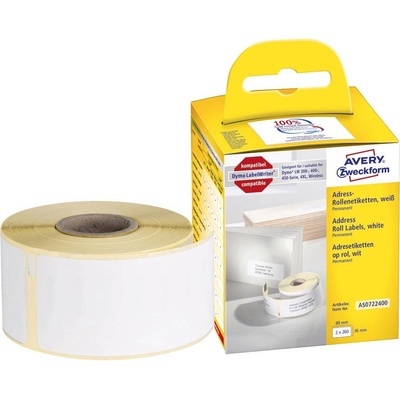 Avery-Zweckform DYMO Seiko 99012 S0722400 89 x 36 mm papír bílá 520 ks trvalé Adresní nálepky AS0722400