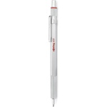 rOtring 600 Ballpoint Pen | Medium Tip | Black Ink | Silver Barrel | Refillable - 2032578 (2032578)