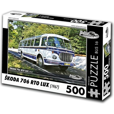 RETRO-AUTA© BUS 16 ŠKODA 706 RTO LUX 1967 500 dílků