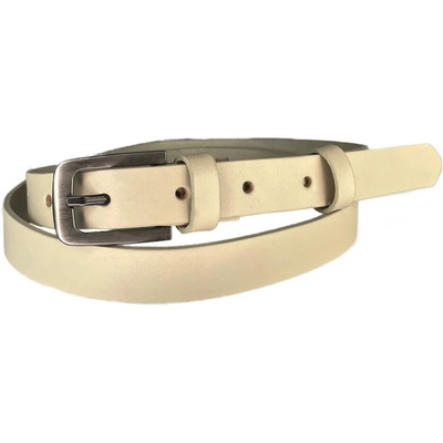 Penny Belts kožený opasek 20-204-44 krémový