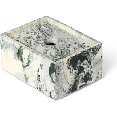 Ferm Living Mist 10 x 7,5 cm biela zelená živica