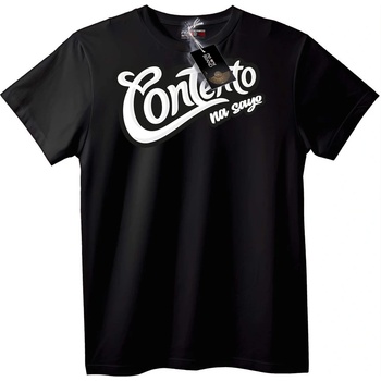 NOONEBRAND Тениска Contento na sayo - 2XL, Black