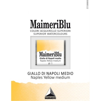 Maimeri Blu Акварелна боя Naples Yellow Medium 099 1, 5 ml 1 бр (M1607099)