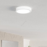 EGLO 901332 - LED таванно осветително тяло за баня FUEVA LED/7, 5W/230V Ø 16, 6 cm IP44 бяло (EG901332)