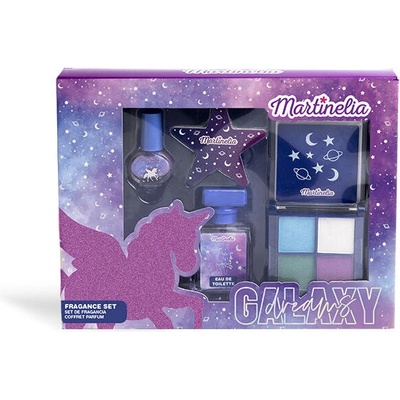 Aquarius Cosmetic Козметичен комплект, Martinelia, Tоалетна вода, Сенки и лак за нокти, Галактически мечти, 3 части