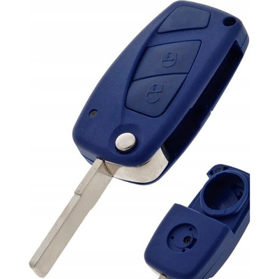 Fiat obal klíče 2 tlačítka modrý