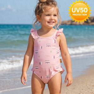  Fresk: Цял детски бански с UV50 защита Surf Girl (FR-SW2440-61-122)