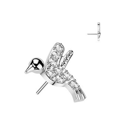 Šperky4U Ozdobná část k PUSH IN piercingu TITAN TIT1699