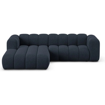 Micadoni Тъмносин шенилов ъглов диван (ляв ъгъл) Lupine - Micadoni (MIC_LC_M_214_F1_LUPINE5)