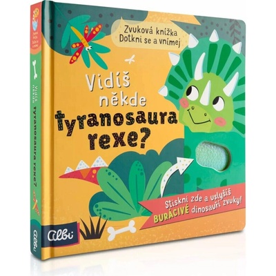 T-rex - hmatové zvukové leporelo