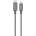 Moshi Integra USB-C to Lightning Cable - сертифициран (MFI) USB-C към Lightning кабел за Apple устройства с Lightning порт (25 см) (сив)
