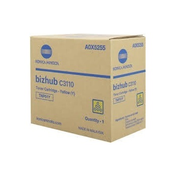 Konica Minolta TNP-51Y жълт (yellow) оригинален тонер (A0X5255)