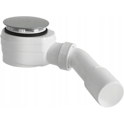 Bruckner Kúpeľňový sifón nízky, otvor 60 mm, DN40/50, uzáver chróm 162.640.3