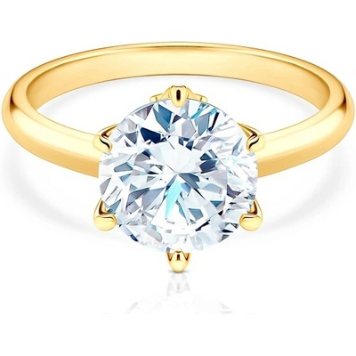 Savicki Zásnubný prsteň The Journey žlté zlato diamant TJ R1 2 D Z