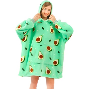 HOODZIE Голям суитшърт и одеяло в едно hoodzie, Универсален размер, Дебел слой, Многоцветен (hoodzie)