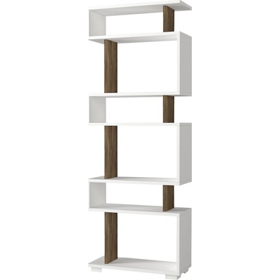 Knihovna Blok White Walnut