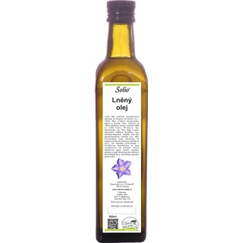 SOLIO Lněný olej panenský 0,5 l