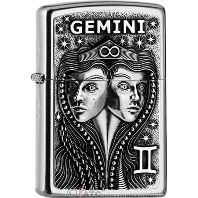 Zippo Gemini Zodiac Emblem 25551