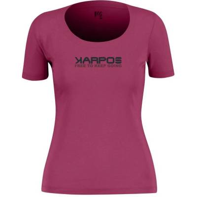 Karpos Дамска тениска Karpos Women's Loma Cotton T-Shirt - Raspberry Coulis (916-6415-0314)