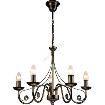 Image 1 of Brilagi - LED Пендел STEFANO 5xE14/40W/230V черна патина (BG0733)