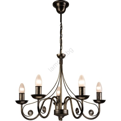 Brilagi - LED Пендел STEFANO 5xE14/40W/230V черна патина (BG0733)