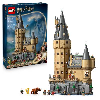 Harry Potter Hogwarts Castle: The Main Tower - Toy with Flying Key, Magic Chess Room, 12 Minifigures - Gift for Boys, Girls & Adult Fans from 10 Years - 76454