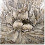TopMebel " Golden Flowers" картина TopMebel върху платно с дигитален печат 100x100x3cm