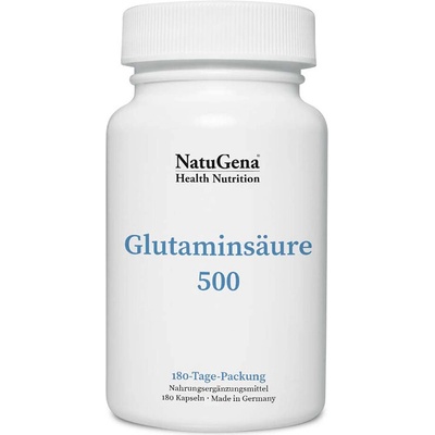 NatuGena Мускулна функция - Глутаминова киселина, 500 mg x 180 капсули (571612 (2018161) NTG)