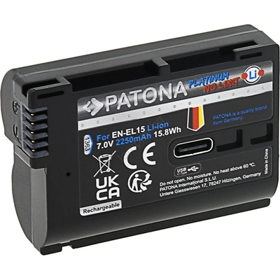 PATONA - Батерия Nikon EN-EL15C 2400mAh Li-Ion Platinum USB-C (IM1038)