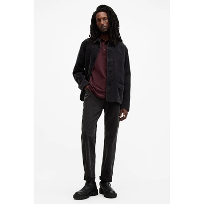 AllSaints Тениска с яка мъжка памучна (M075PB)