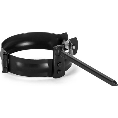 Evromat Objímka s tŕňom pre odkvapový zvod 100 mm 150 mm pozink lak RAL 9005 čierna