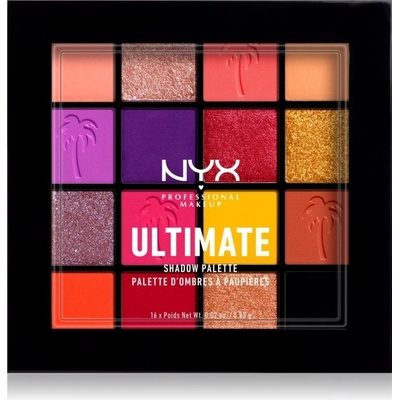 NYX Professional Makeup Ultimate Shadow paletka očných tieňov 13 Festival 16 x 0,83 g