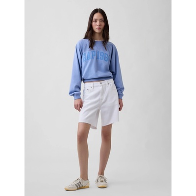 GAP Oversize mikina s logom modrá