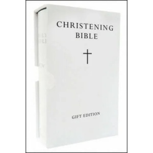 HOLY BIBLE: King James Version (KJV) White Compact Christening Edition | Collins UK (2006)