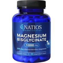 Natios Magnesium Bisglycinate 1000 mg + B6 90 veg. kapsúl elom. horčík 200 mg