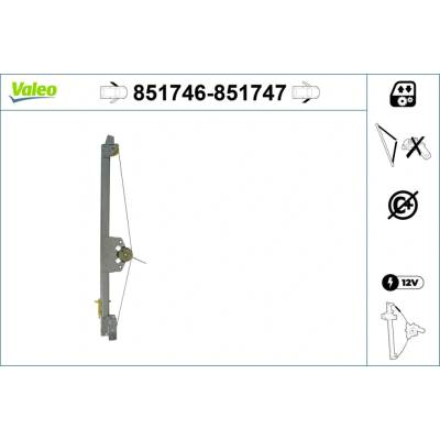 Mechanizmus zdvíhania okna VALEO 851746