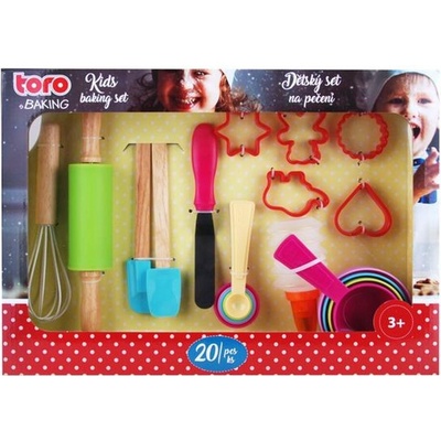 TORO DĚTSKÝ SET NA PEČENÍ 20KS ČERVENÁ_hamashop
