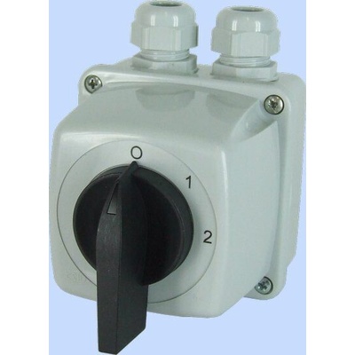 Elektromet Vačkový spínač 0-1-2 5P 16A v krytu IP44 Arc E16-33 951632