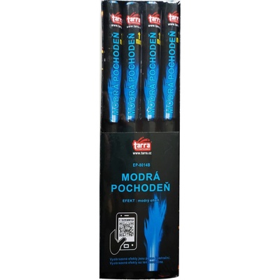 Bengálský oheň MODRÁ POCHODEŇ- 4 ks 20 4 EP-8014B